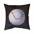 Begin Home Decor 26 x 26 in. Baseball Ball-Double Sided Print Indoor Pillow 5541-2626-SP12